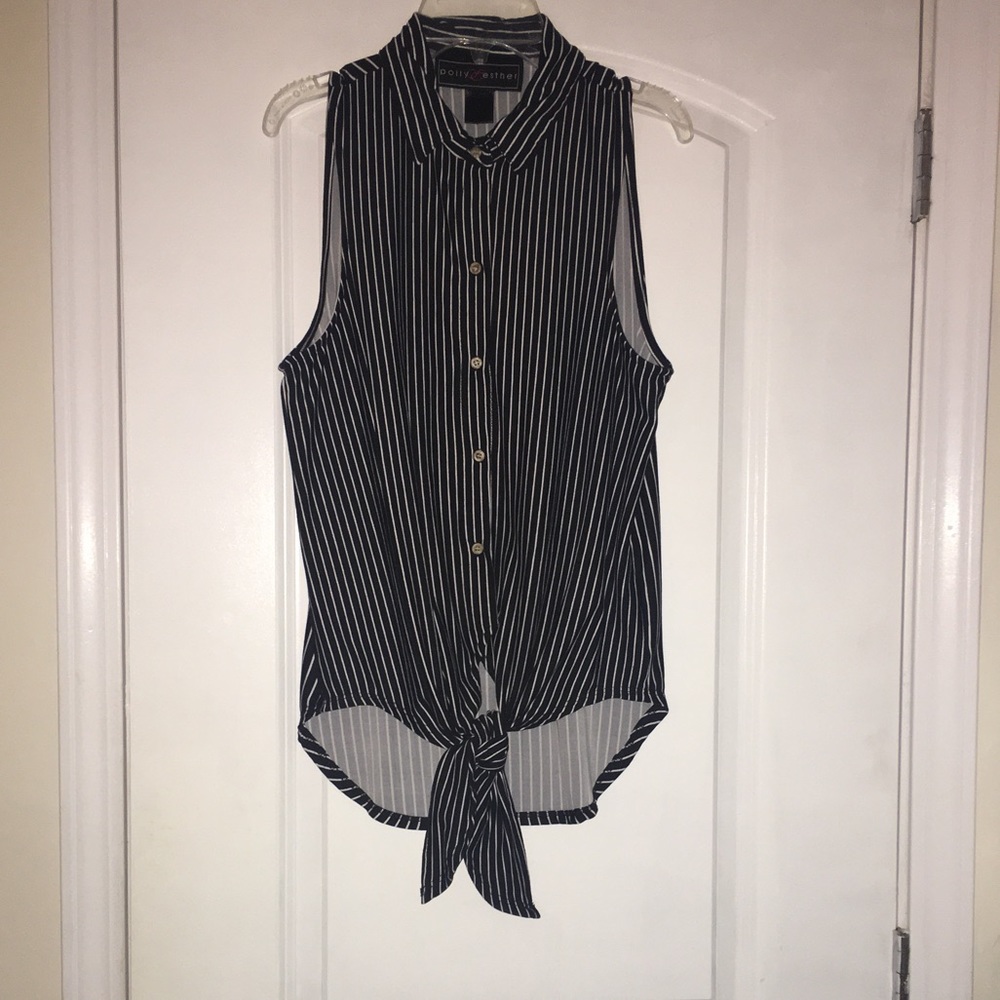 Button up striped shirt
